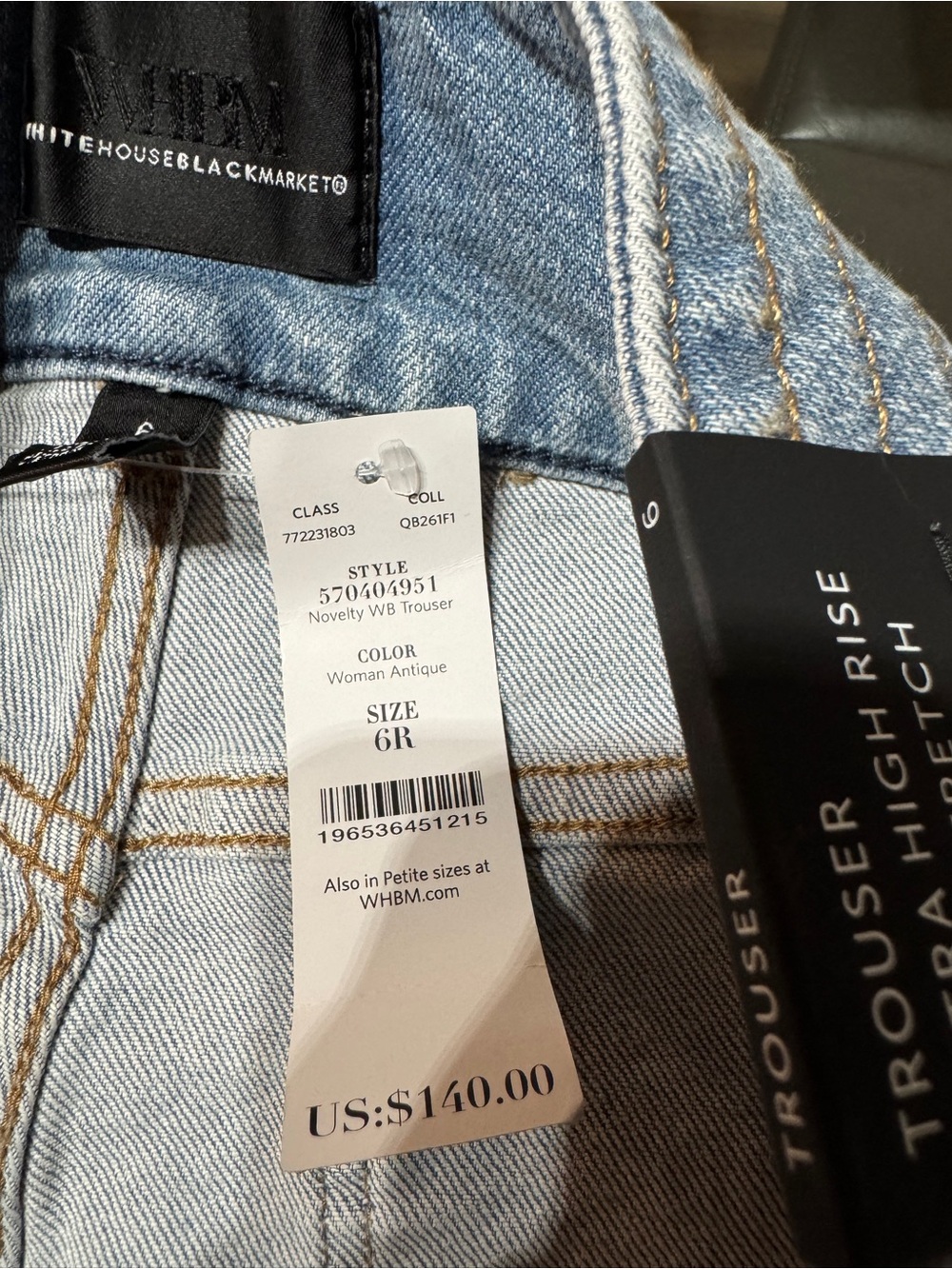 White House Black Market Light Blue Flare Jeans - Picture 10 of 16